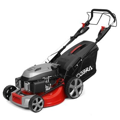 Cobra MX484SPCE 48CM/19" Petrol Lawnmower. Electric push button and recoil pull start lawnmower.